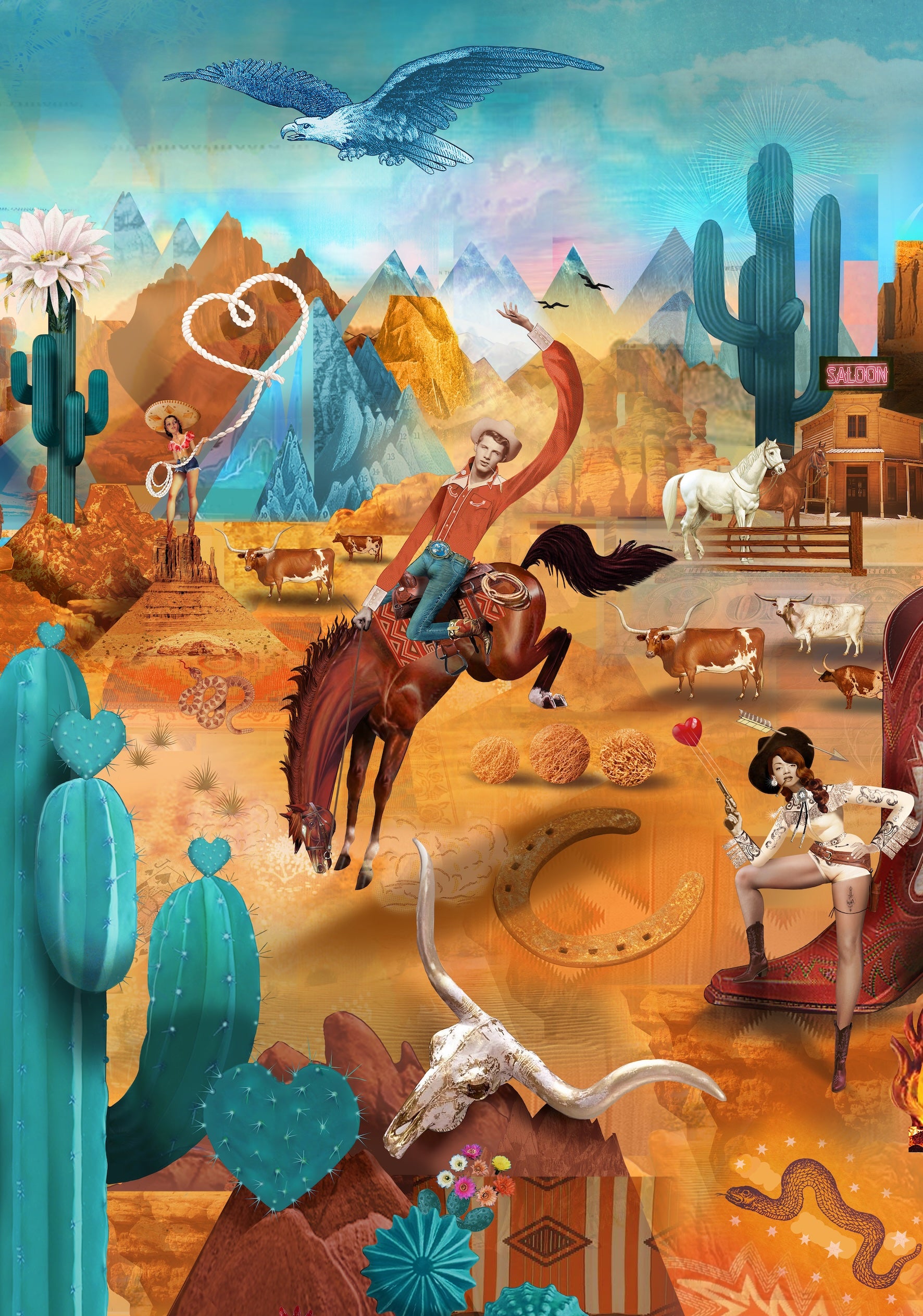 Cowboy Love [Print + Wallpaper]