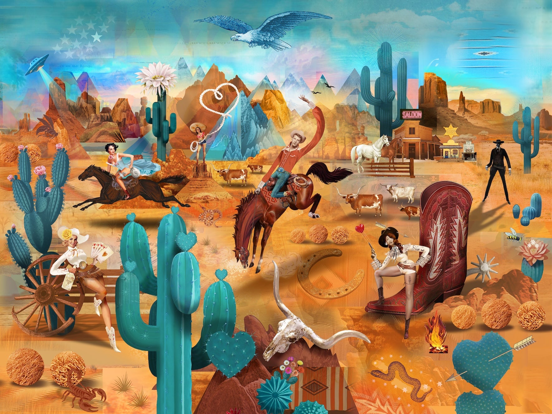 Cowboy Love [Print + Wallpaper]